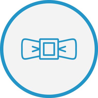 Baş Kravat Çizgisi Mavi Çember