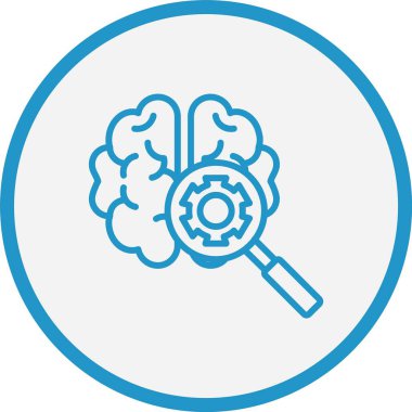 Derin Öğrenme Çizgisi Mavi Çember