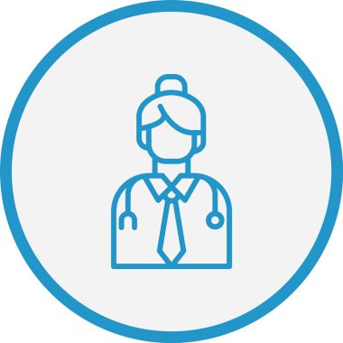 Bayan Doktor Hat Mavi Çember