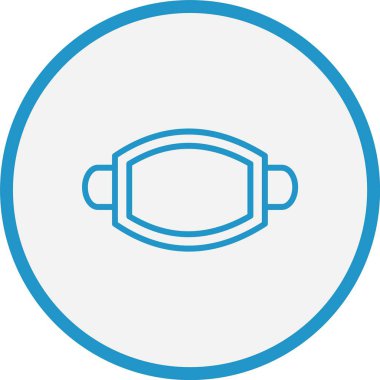 Yüz maskesi Çizgisi Mavi Çember