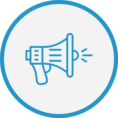 Megafon Hat Mavi Çember