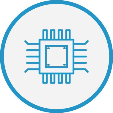 Mikroçip Hat Mavi Çember