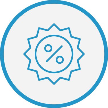 Yüzde Çizgisi Mavi Çember