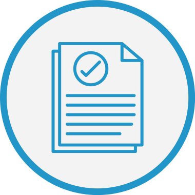 Uyum Çizgisi Mavi Çember