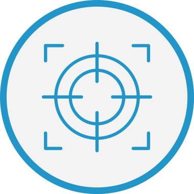 Odaklanma Çizgisi Mavi Çember