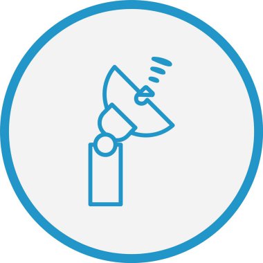 Uydu Tabağı Satırı Mavi Çember