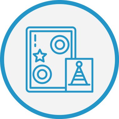 Fotoğraf Çizgisi Mavi Çember