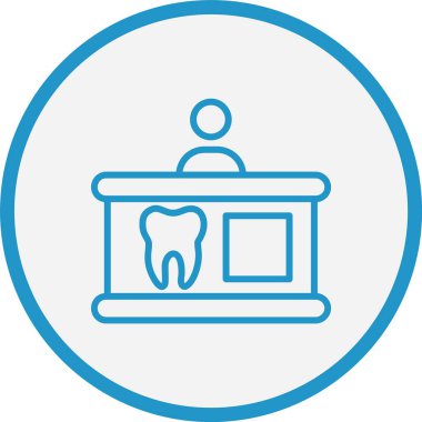 Tekrarlama Çizgisi Mavi Çember