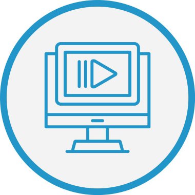 Yavaş Hareket Çizgisi Mavi Çember