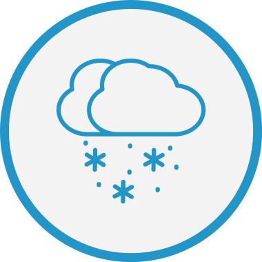 Kar Çizgisi Mavi Çember