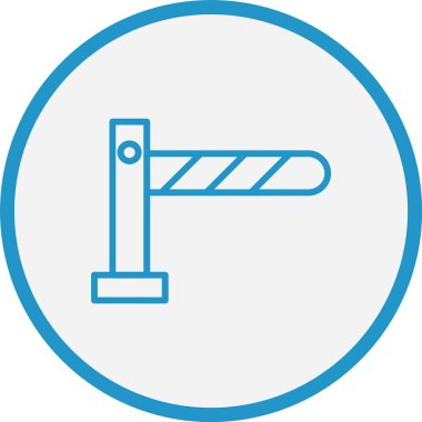 Bariyer Çizgisi Mavi Çember