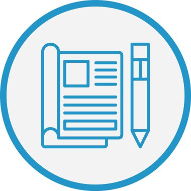 Yayın Satırı Mavi Çember