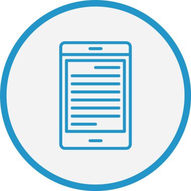 Ebook Satırı Mavi Çember