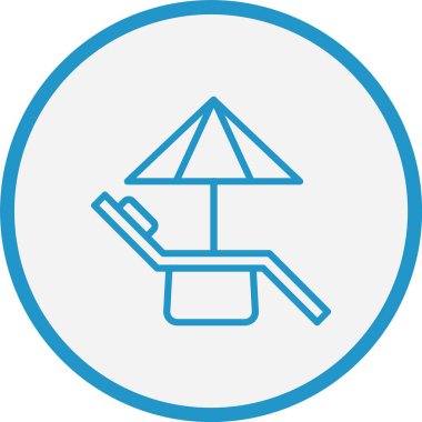 Salon Sandalyesi Mavi Çember