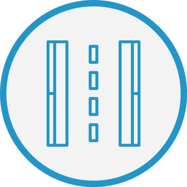 Yol Çizgisi Mavi Çember