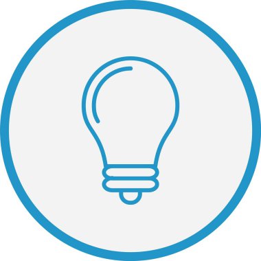 Ampul Çizgisi Mavi Çember