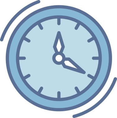 Saat Çizgisi Mavi Doldur