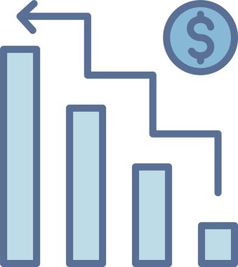 Büyüme Çizgisi Mavi Doldur