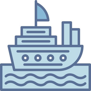 Gemi Satırı Mavi Doldur