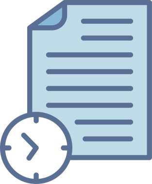 Kağıt Satırı Mavi Doldur