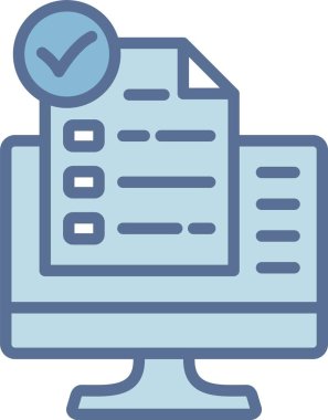 Bilgisayar Satırı Mavi Doldur