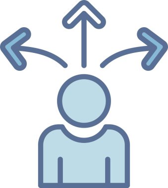 Yönlendirme Çizgisi Mavi Doldur