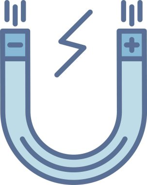 Mıknatıs Çizgisi Mavi Doldur