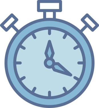 Stopwatch Satırı Mavi Doldur