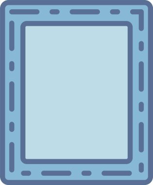 Çerçeve Satırı Mavi Doldur