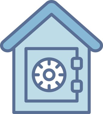 Ev Kasası Satırı Mavi Doldur