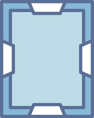 Çerçeve Satırı Mavi Doldur