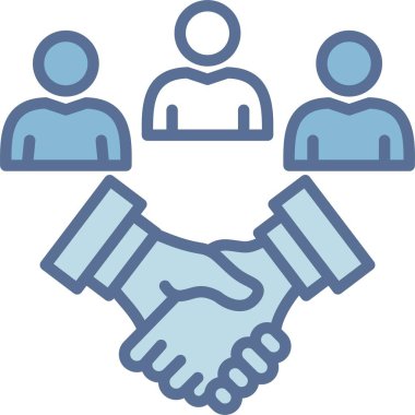 Anlaşma Çizgisi Mavi Doldur