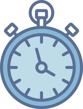 Stopwatch Satırı Mavi Doldur