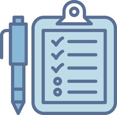 Kontrol Listesi Satırı Mavi Doldur