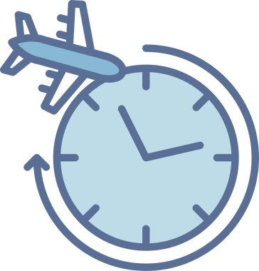 Saat Çizgisi Mavi Doldur