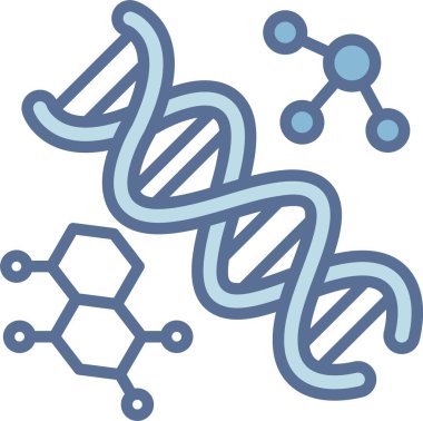 DNA yapısı Mavi Doldur