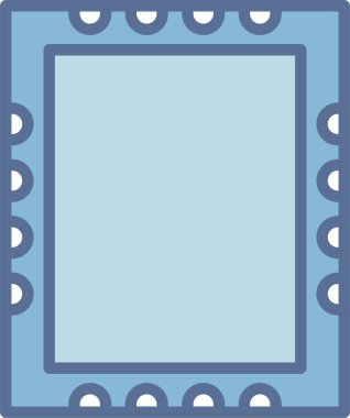 Çerçeve Satırı Mavi Doldur