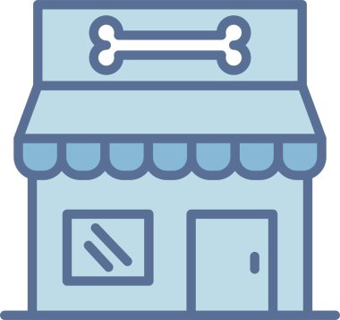 Pet Shop Hattında Mavi Doldur