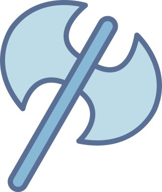 Labrys Satırı Mavi Doldur