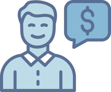 Düşünce Satırı Mavi Doldur