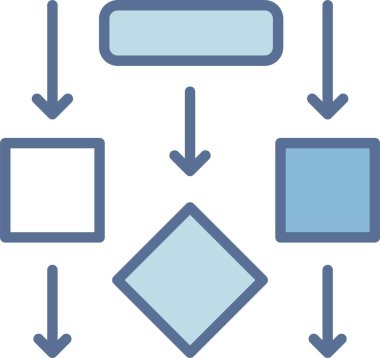 Akış Çizgisi Mavi Doldur