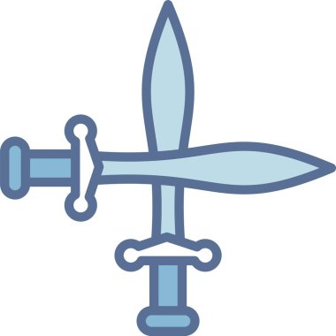 Kılıç Çizgisi Mavi Doldur