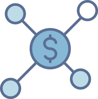 Finans Bağlantısı Satırı Mavi Doldur