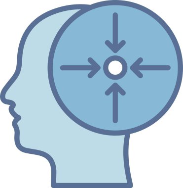 Konsantrasyon Satırı Mavi Doldur