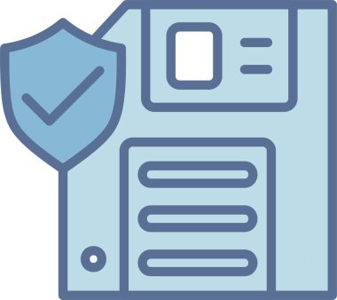 Disket Satırı Mavi Doldur