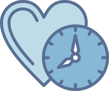 Saat Çizgisi Mavi Doldur