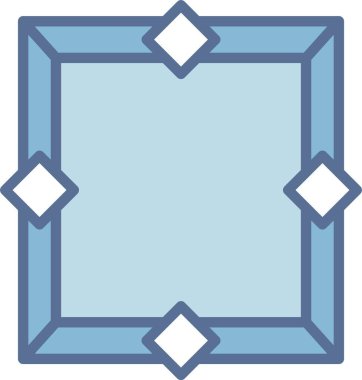 Çerçeve Satırı Mavi Doldur