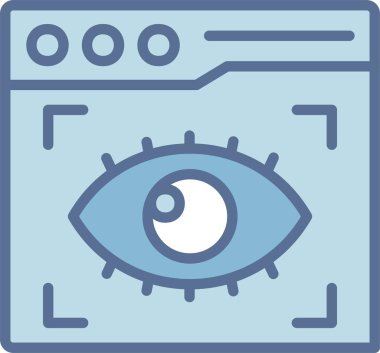 Web Görüş Çizgisi Mavi Doldur