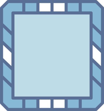 Çerçeve Satırı Mavi Doldur