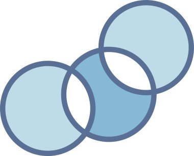 Venn Diyagram Satırı Mavi Doldur